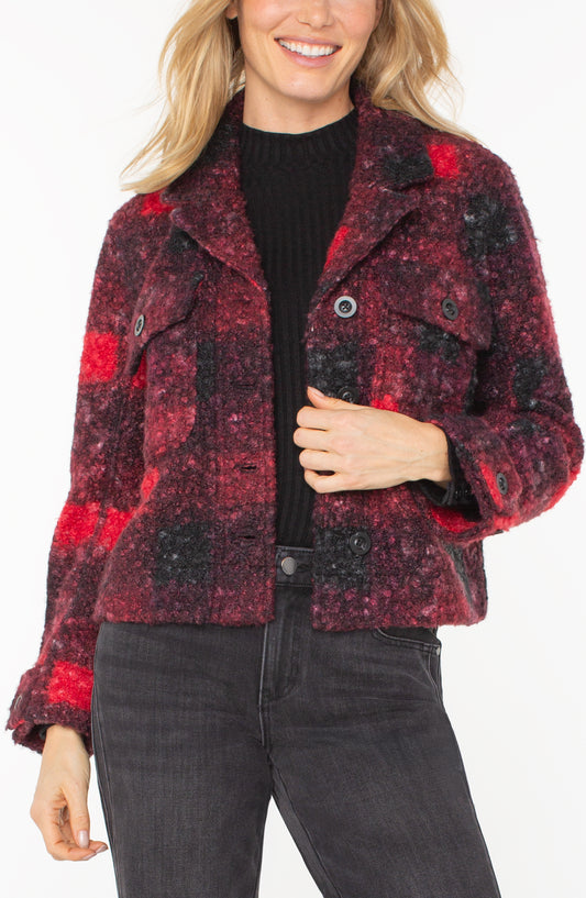 Red and Black Shacket