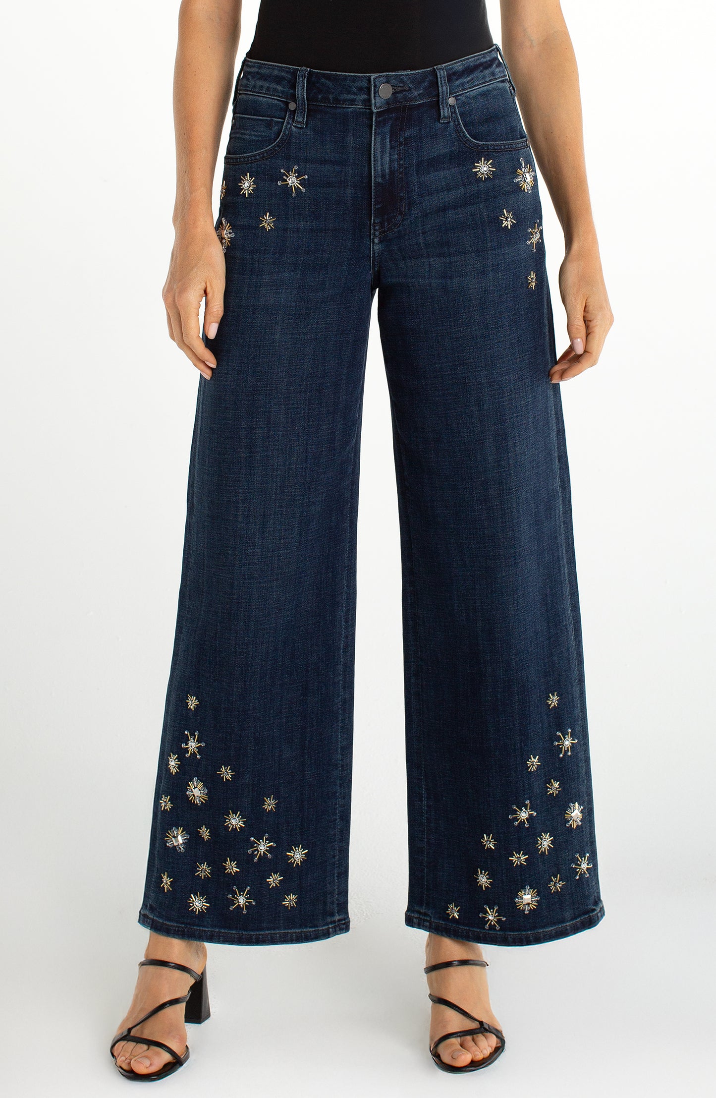 Crystal Snowflake Stride Jeans