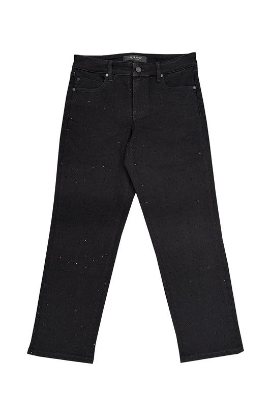 Black Kennedy Bling Straight Jean