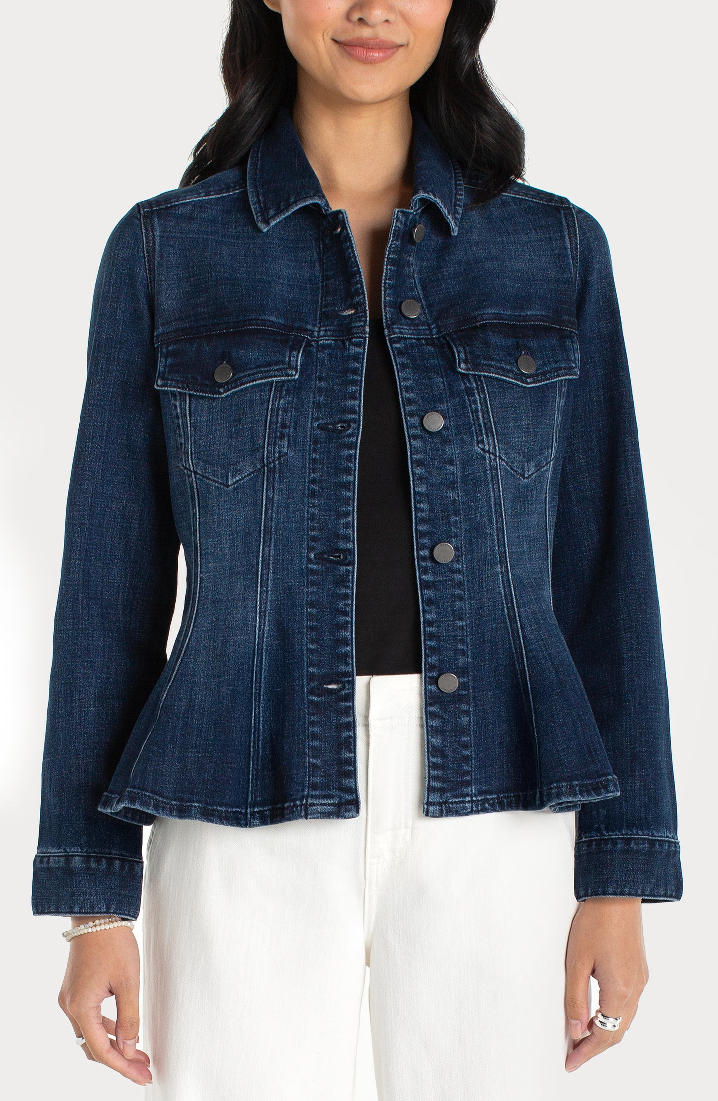 Fit and Flare Trucker Jacket