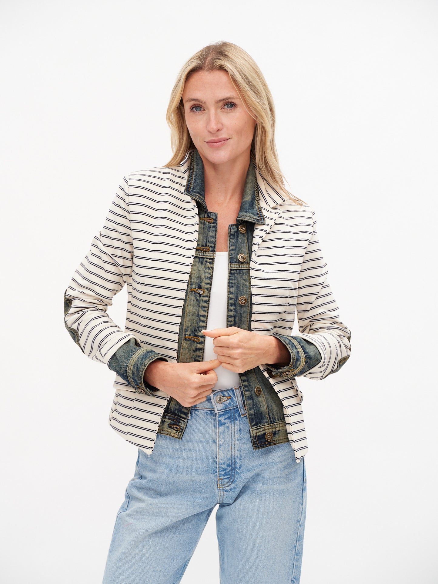 Navy Stripe Clarissa Jacket