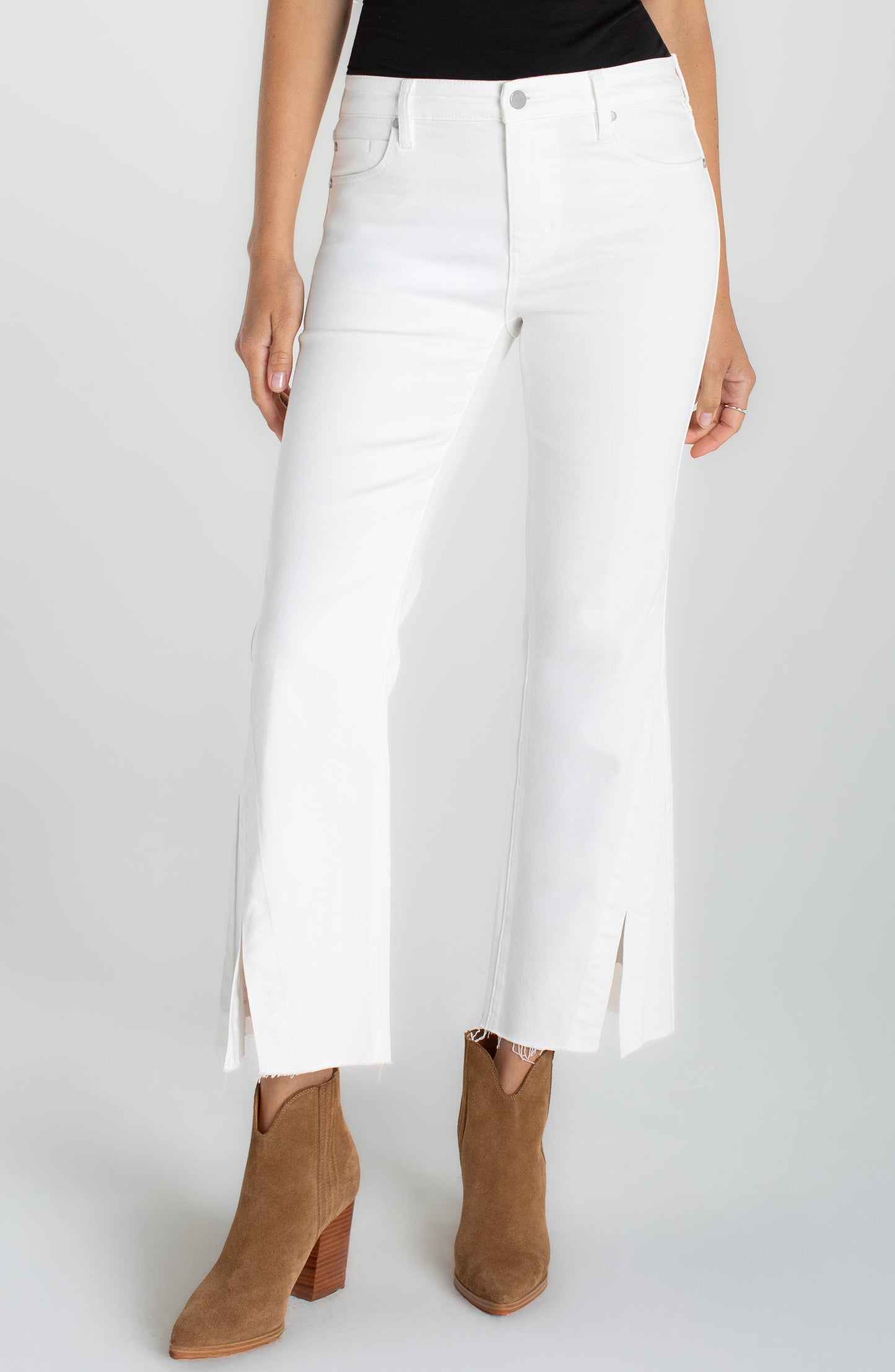 Hannah Crop Flare Twisted Slit