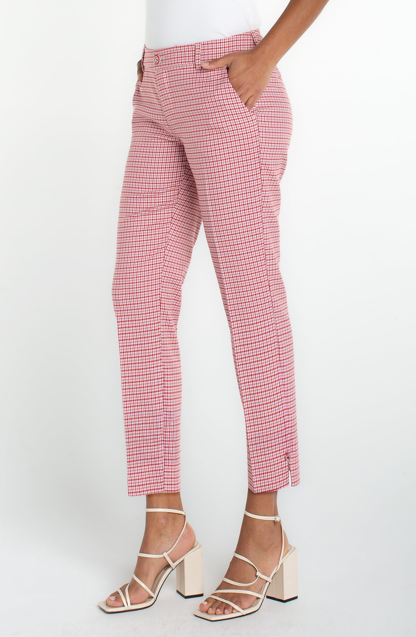 Red Kelsey Crop Trouser