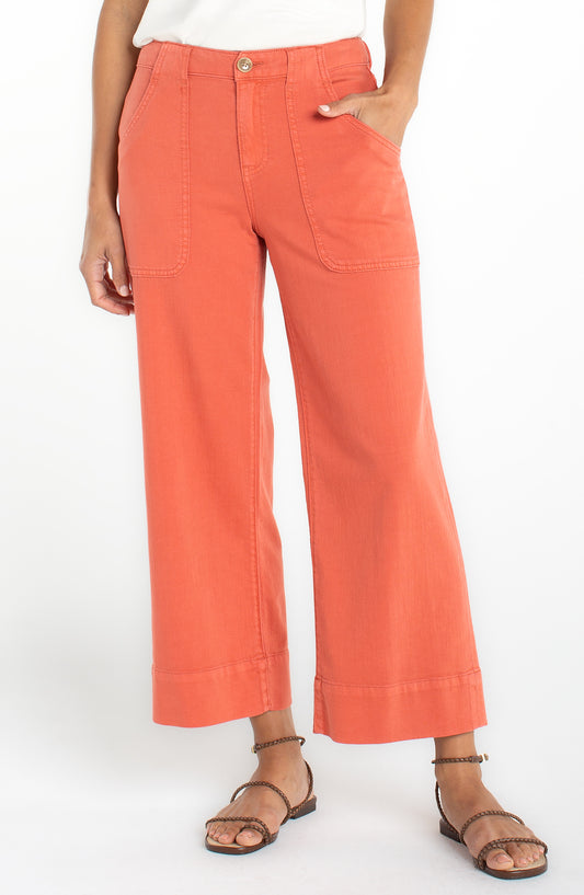Stride Orange Cargo Wide Leg