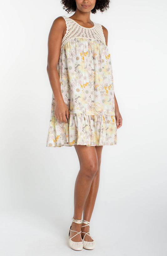 Sleeveless Floral Dress