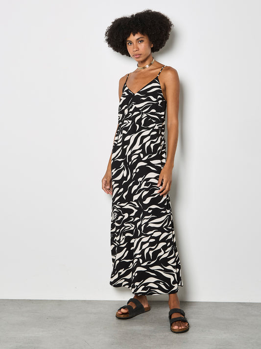 Black and White Cami Dress