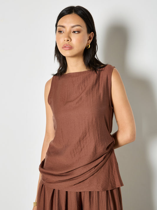 Side Knot Sleeveless Top