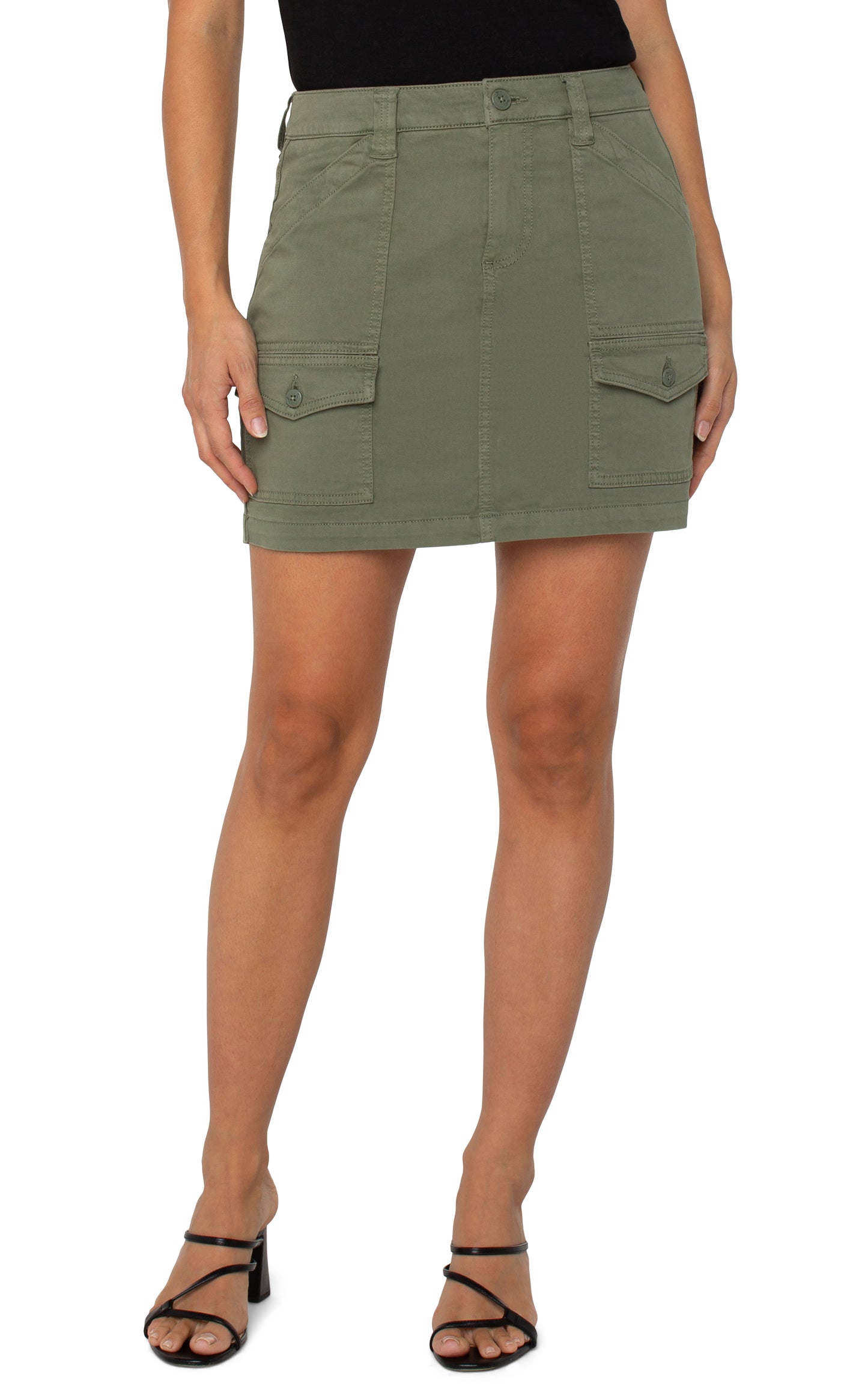 Olive Cargo Skort