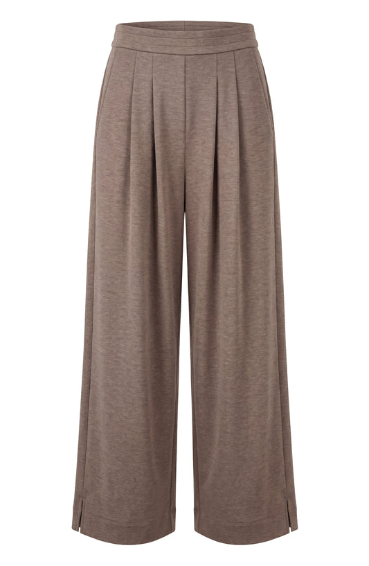 Pull on Pleated Wide Leg Pant