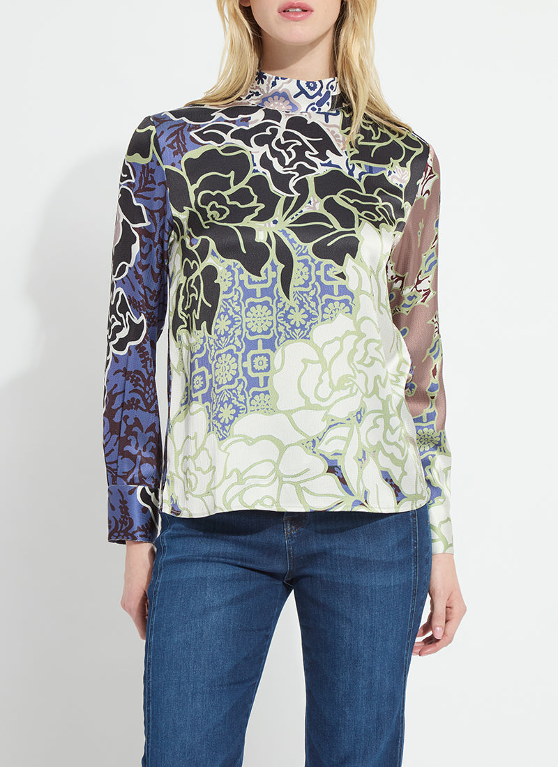 Seraphina Mock Neck Blouse