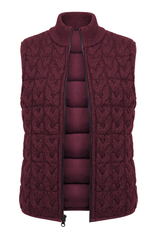 Reversible Zip Front Quilted Sweater Vest