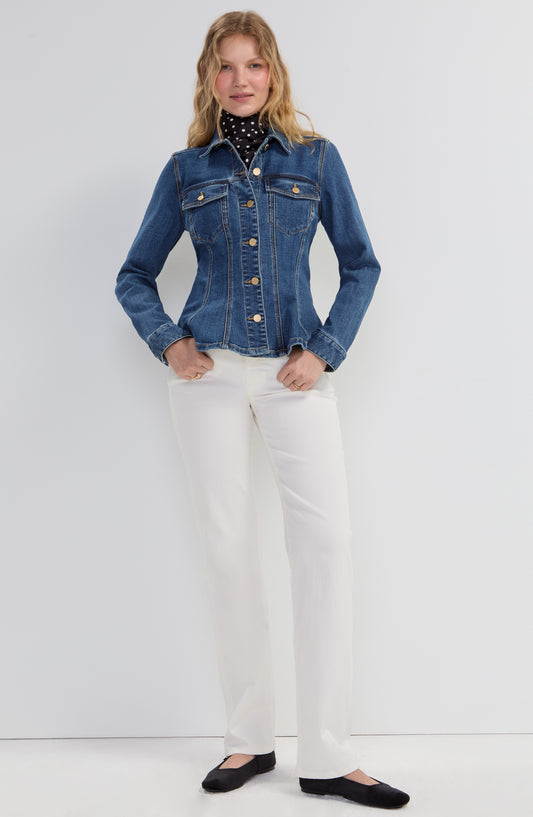 Crest Indigo Flare Jacket