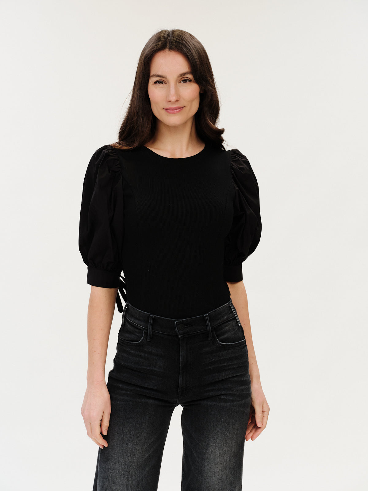 Tie Poplon Sleeve Top