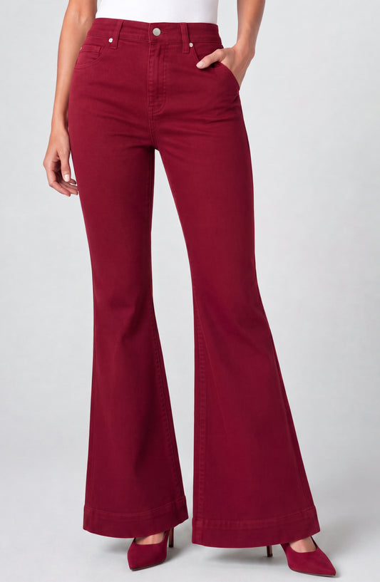 Hannah Comfort Waist Flare Wide Hem