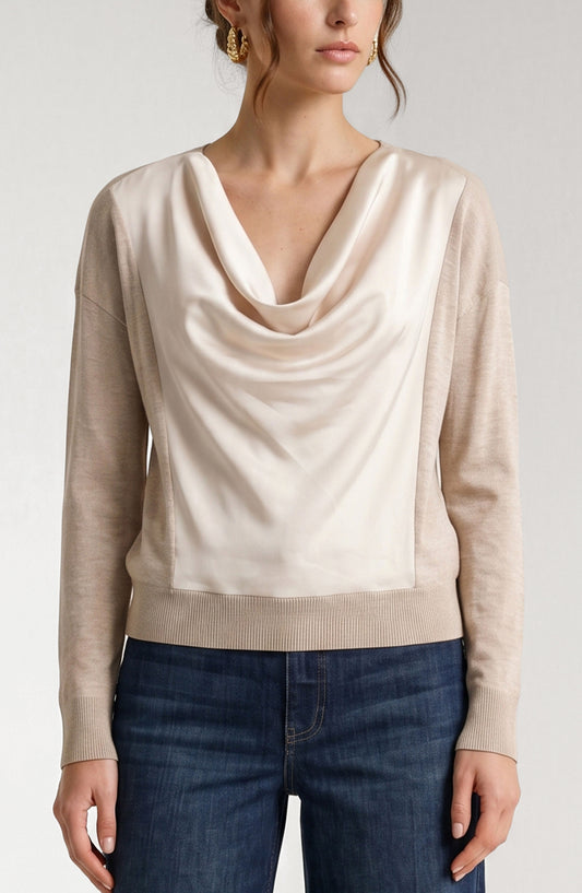 Drape Neck Sweater