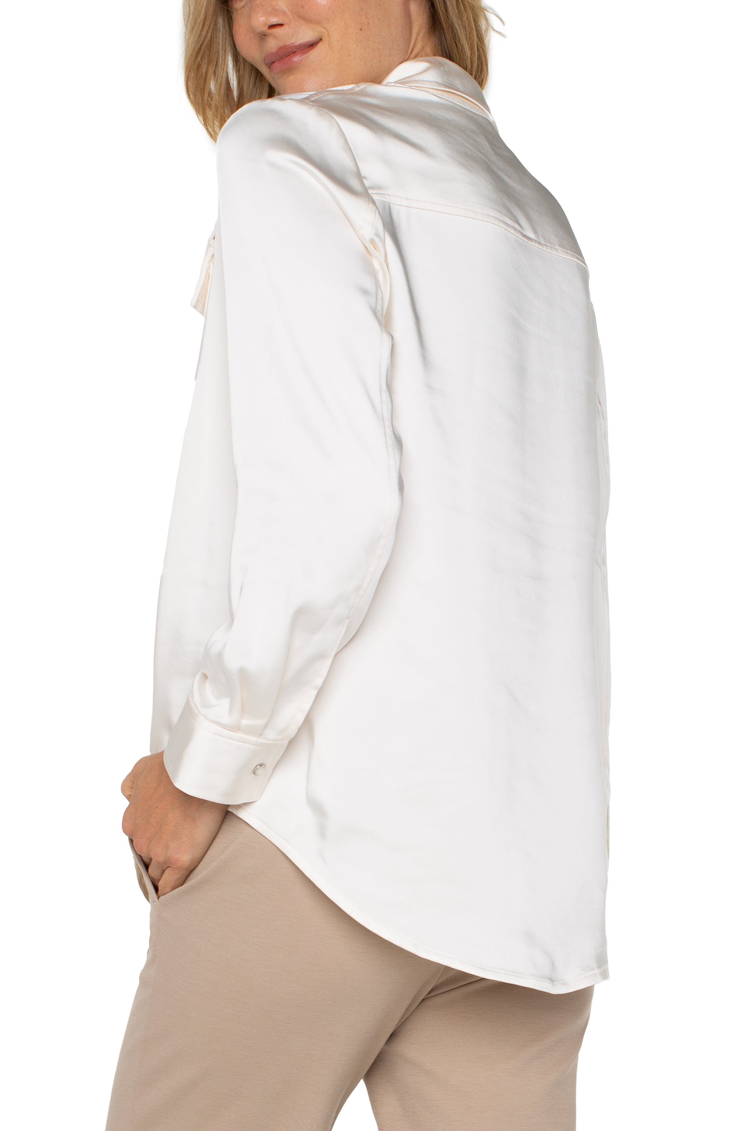 Longline Shacket Blouse