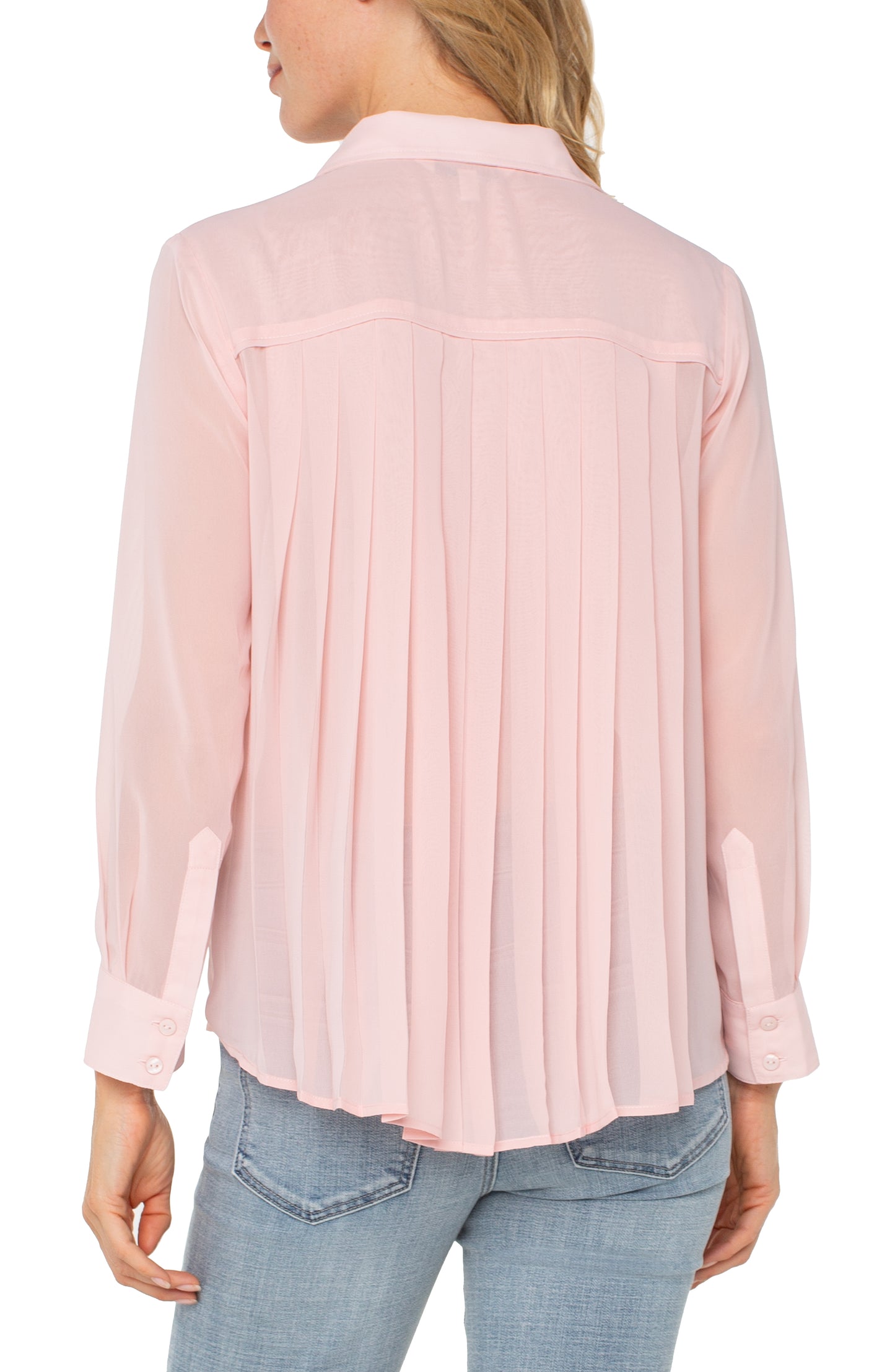 Pleat Back Detail Blouse