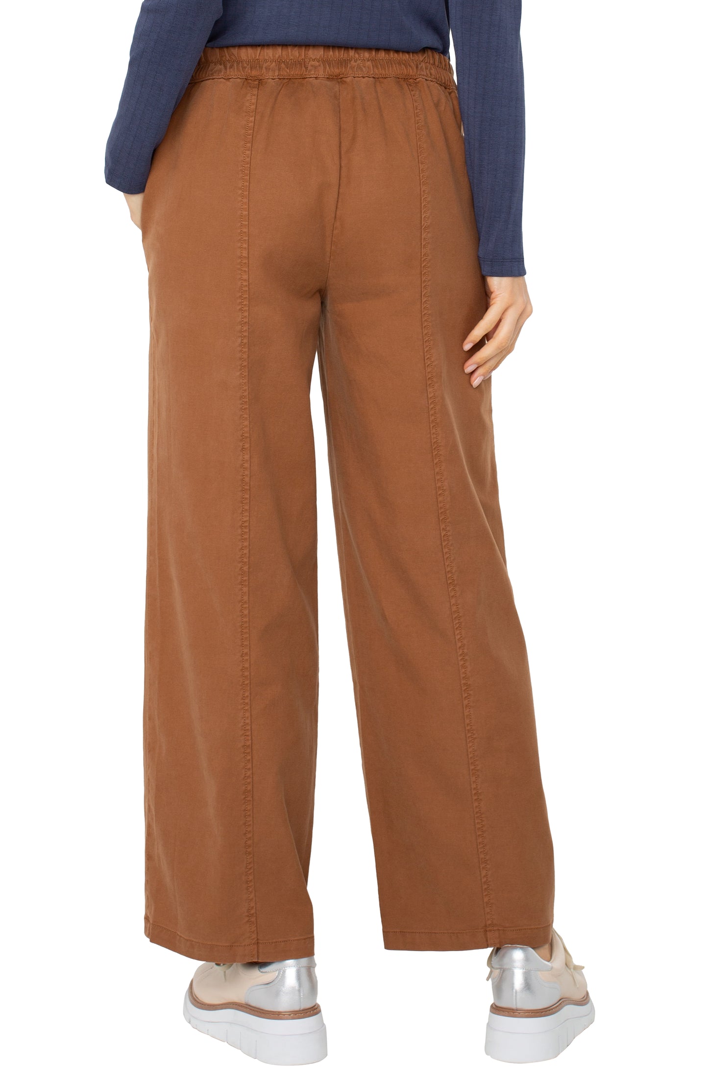Wide Leg Trouser Elastic Back Pant
