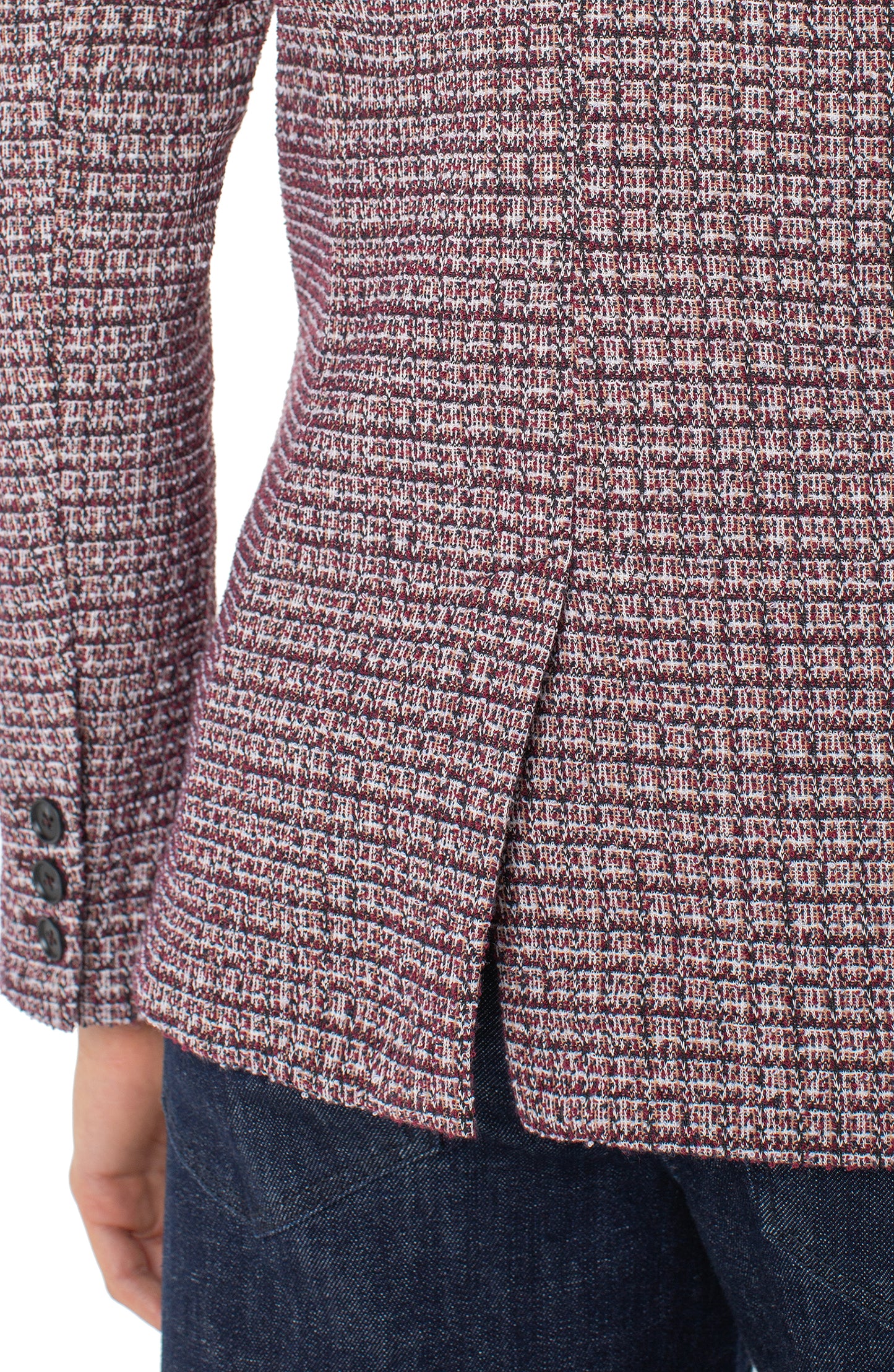 Boyfriend blazer w/ removeable hood