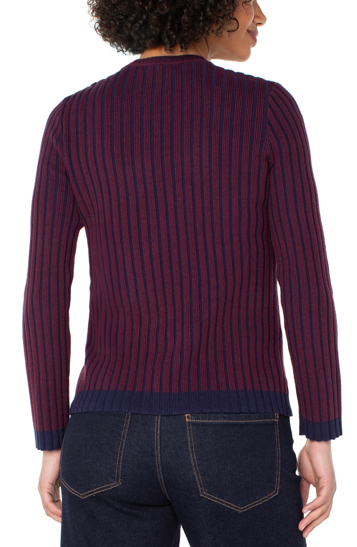 Cabrnet Ribbed Sweater