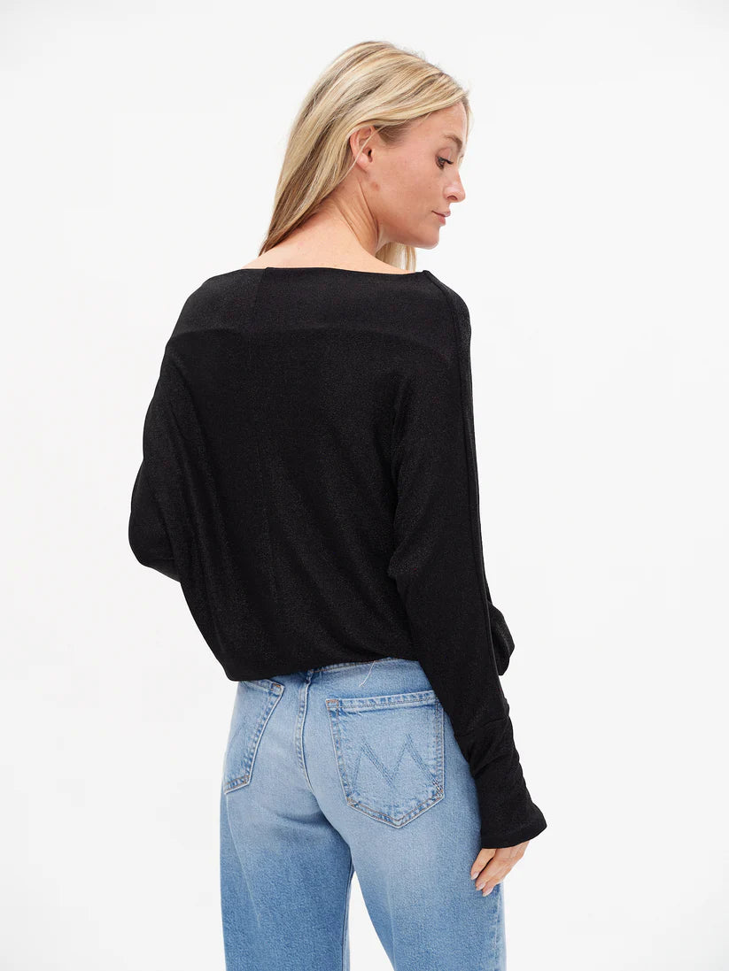 Lurex Off the Shoulder Shirt