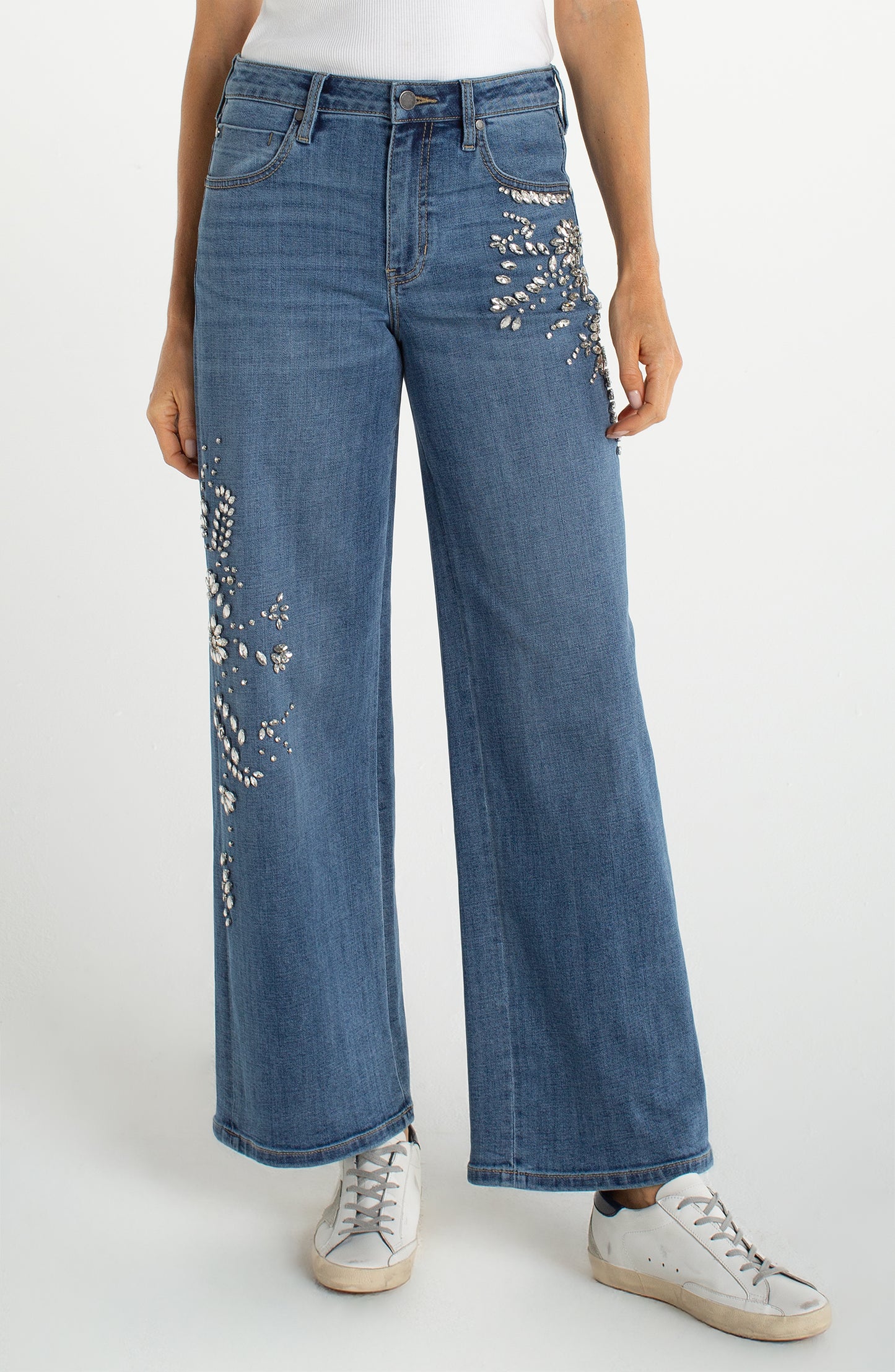 Crystal Firework Stride Jeans