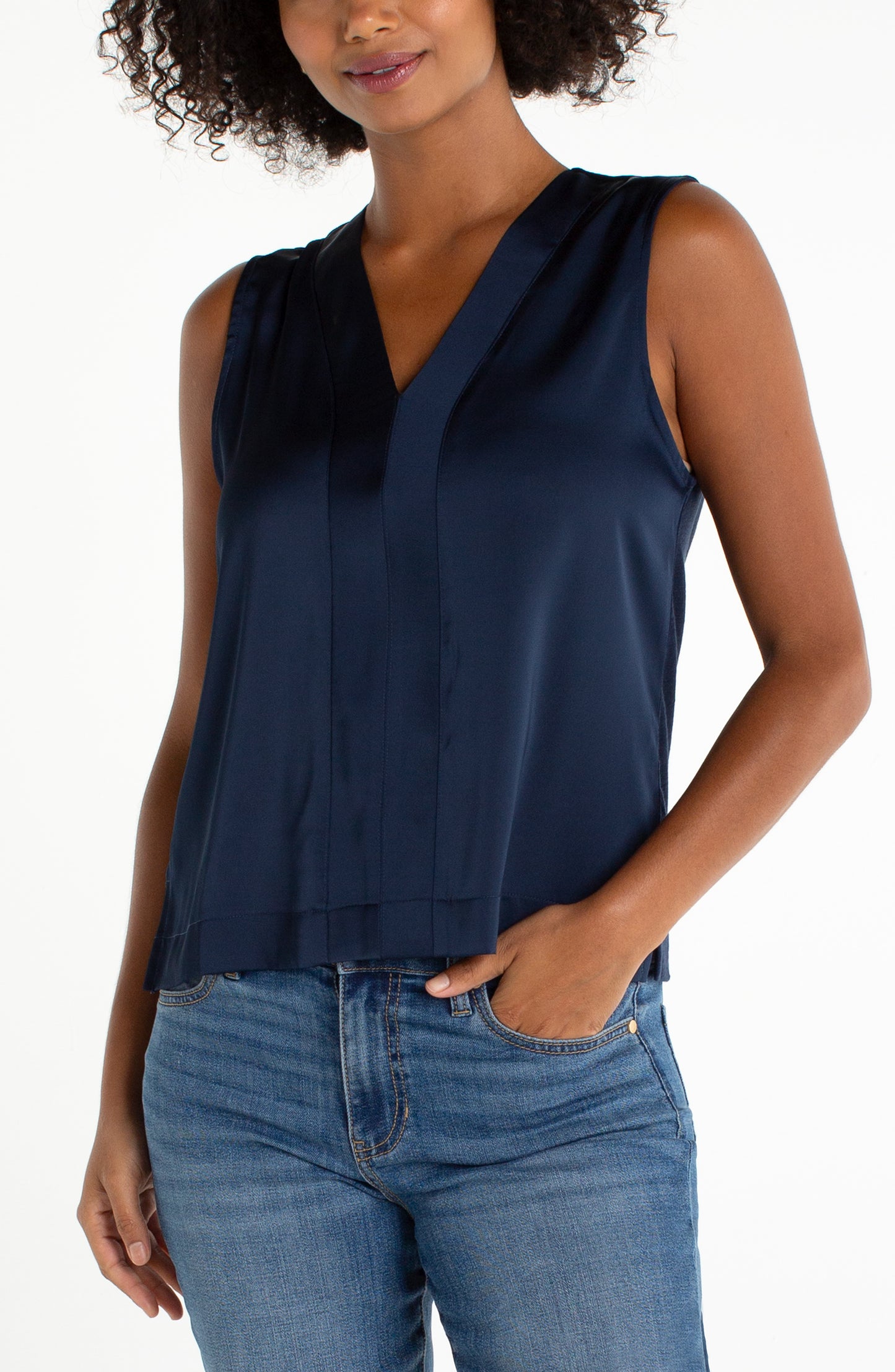 Viv V Neck Sleeveless Top