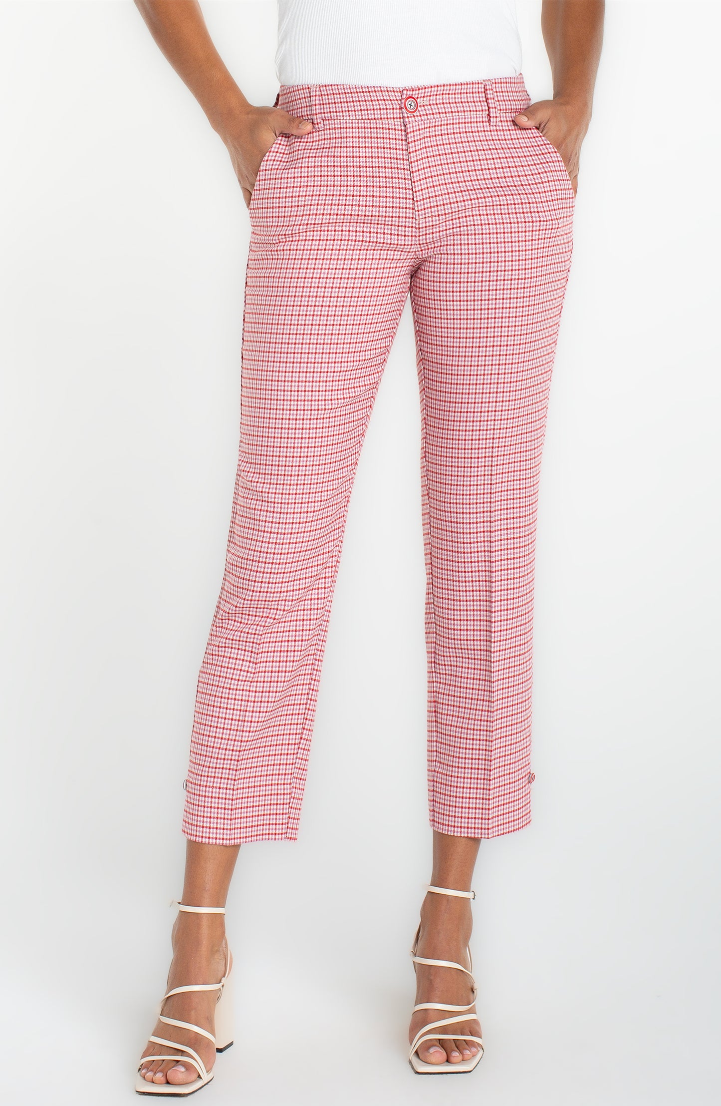 Red Kelsey Crop Trouser