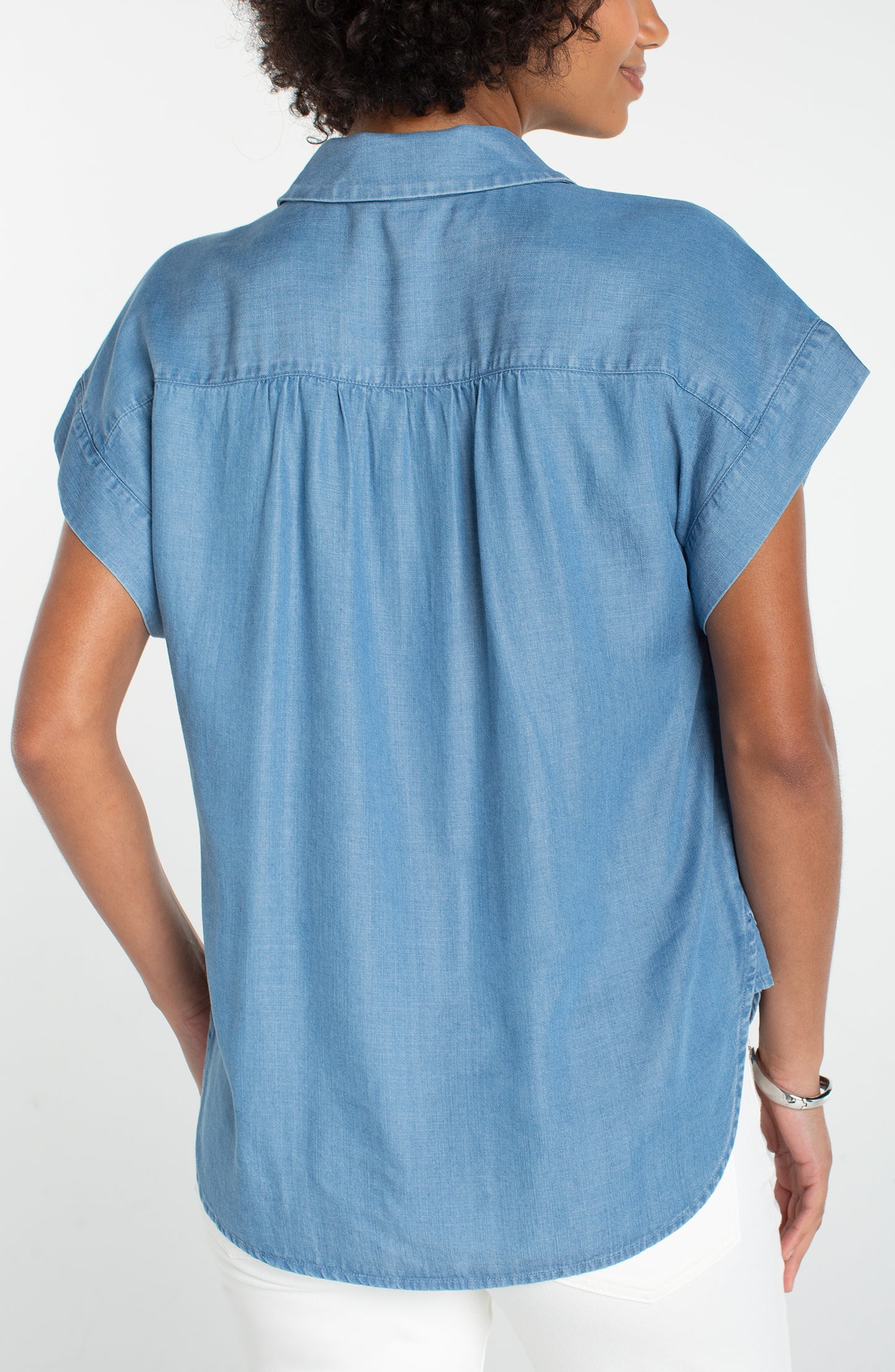 Sunit Popover Shirt with Shirring