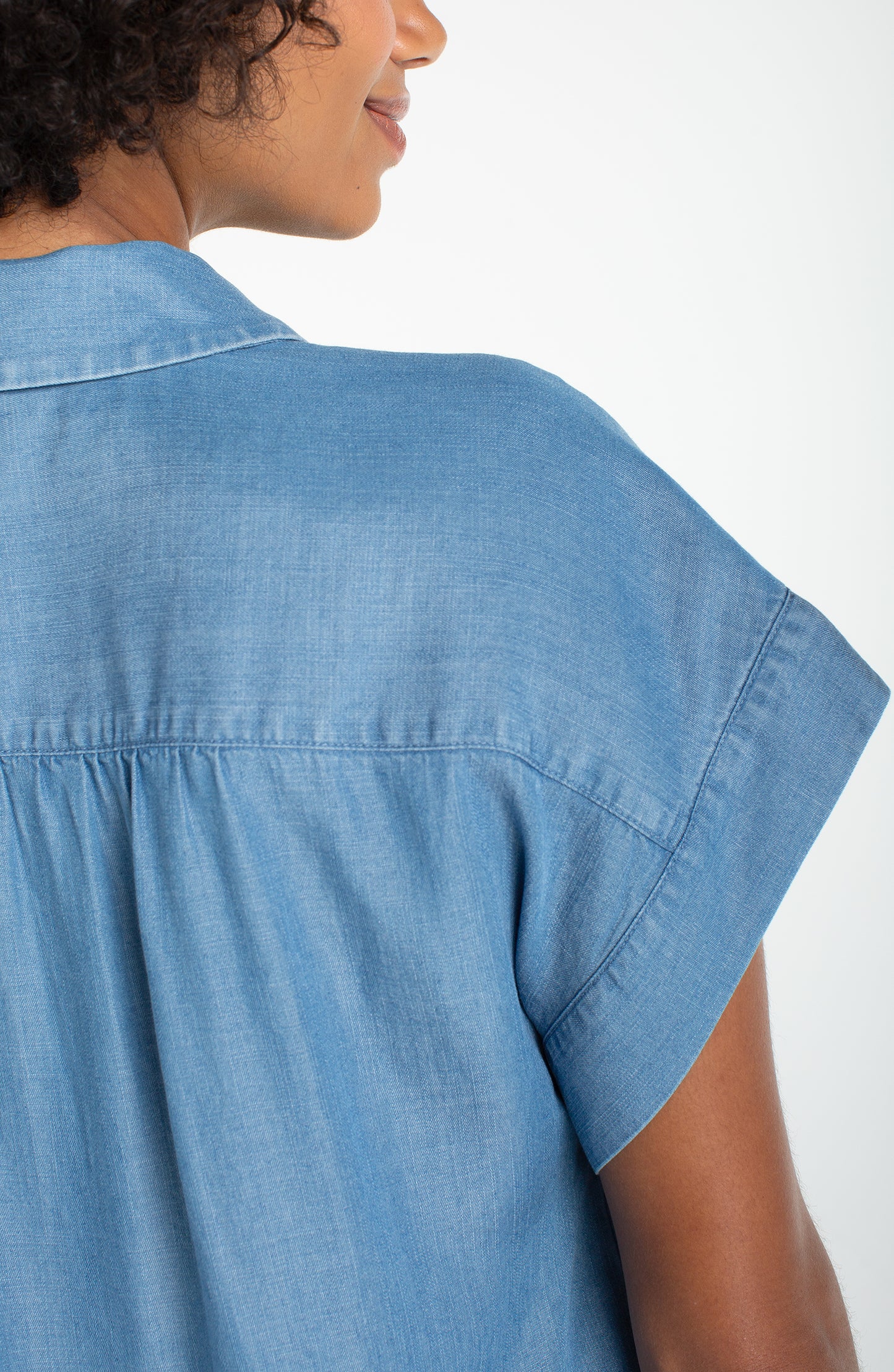 Sunit Popover Shirt with Shirring