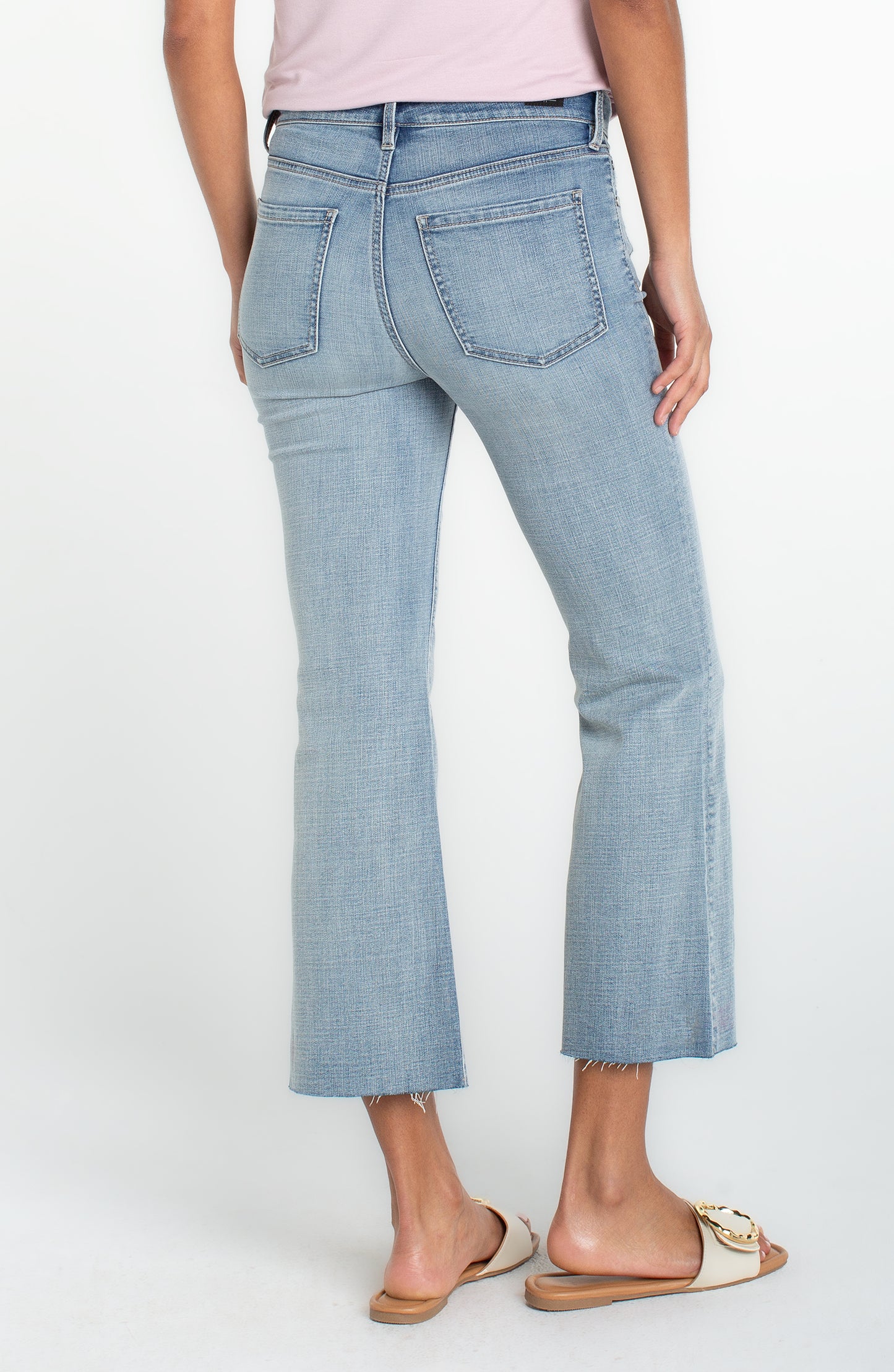 Tem Hannah Crop flare Cut Hem Jean