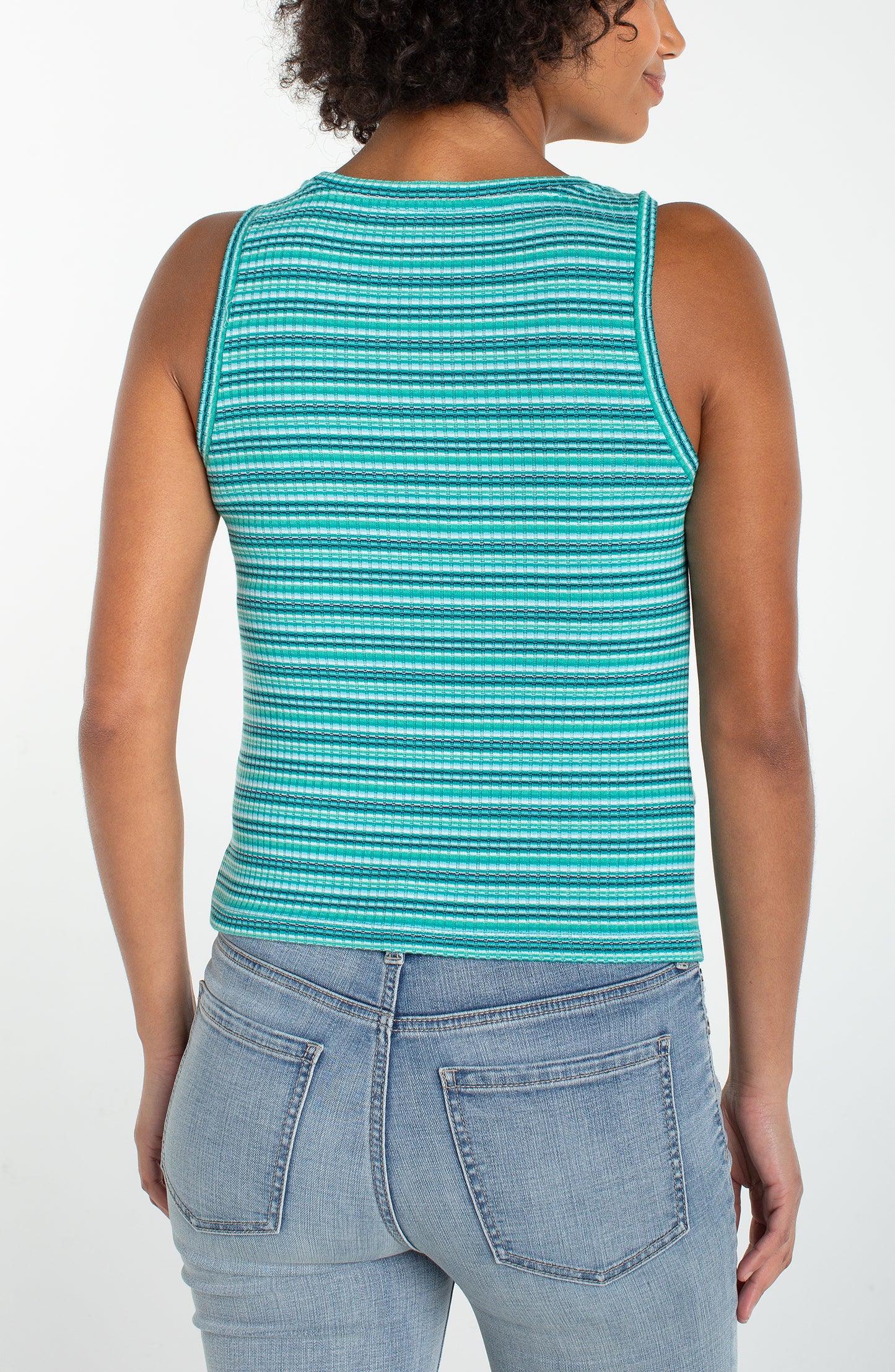 Turq Twist Tank Top
