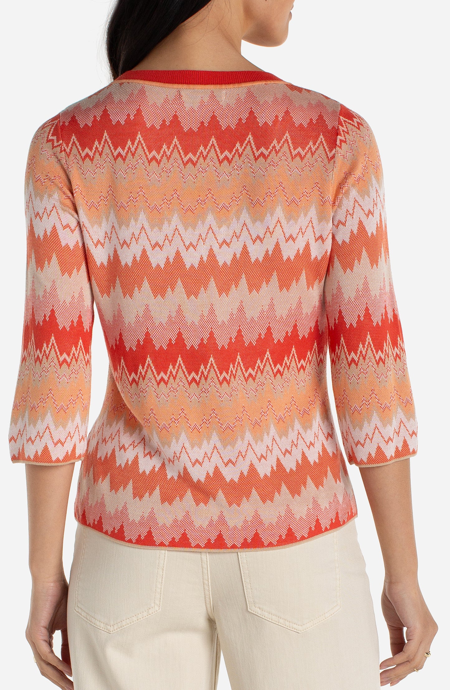 Orange and White 3/4 Shirt