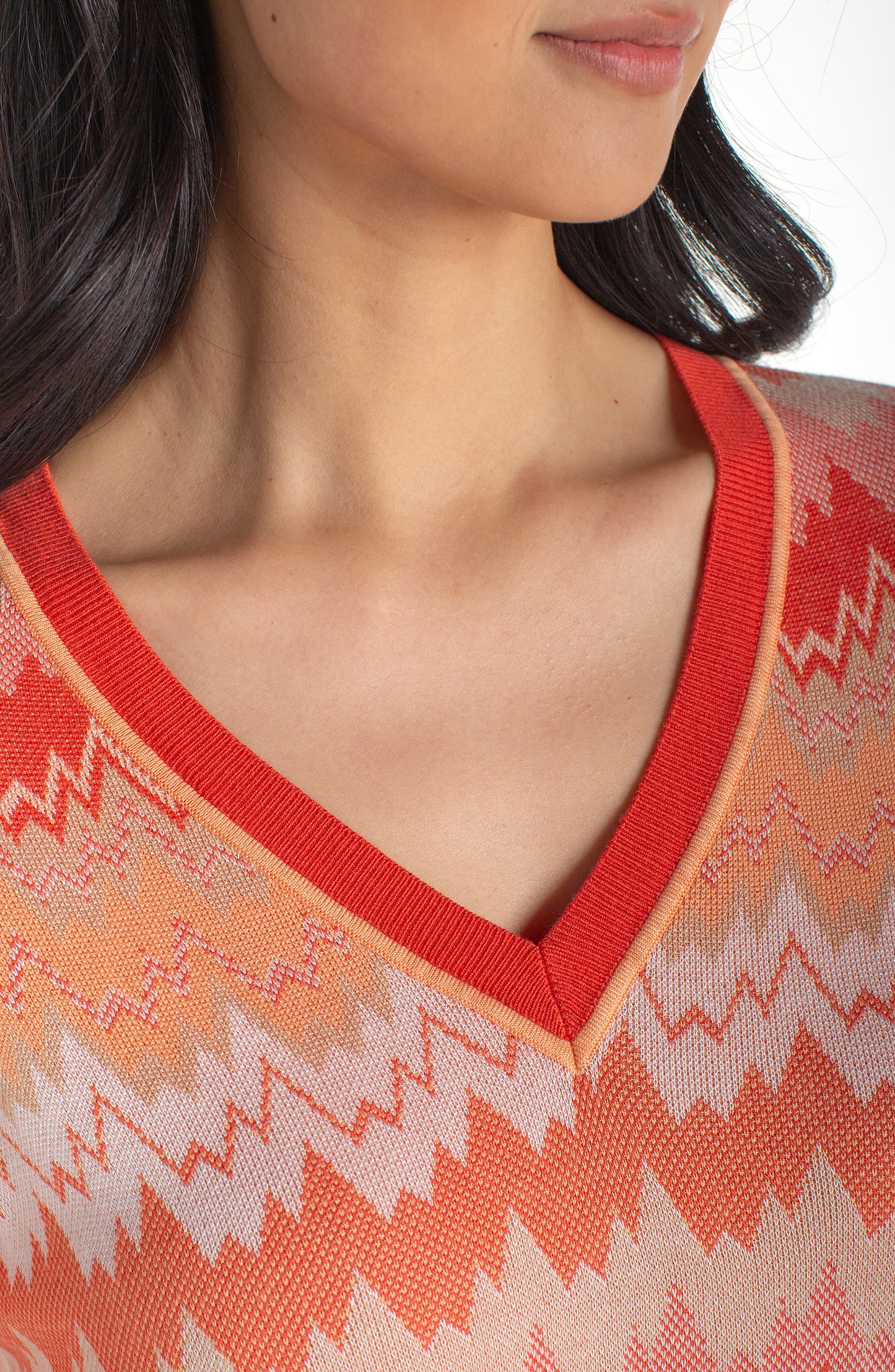 Orange and White 3/4 Shirt