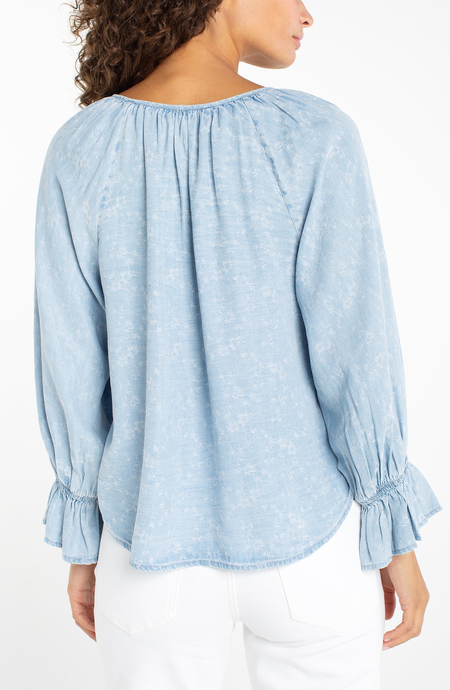 Blue 3/4 Sleeve Shirt