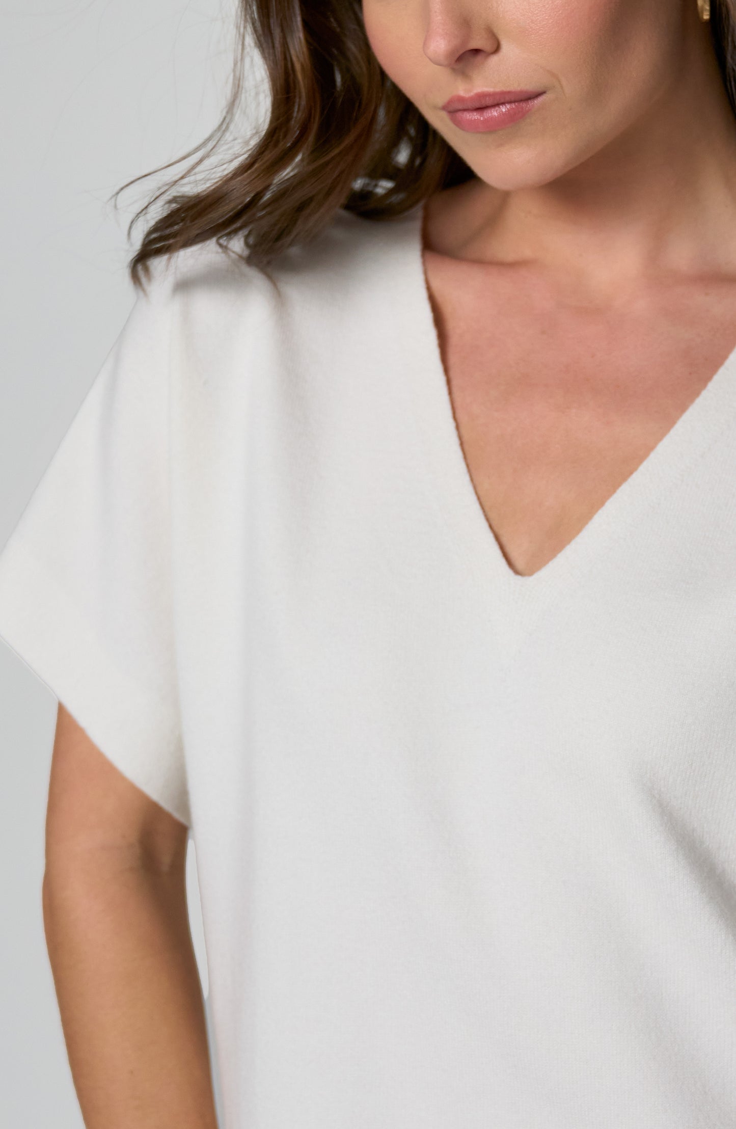 Whipped Cream Short Sleeve Dolman Top