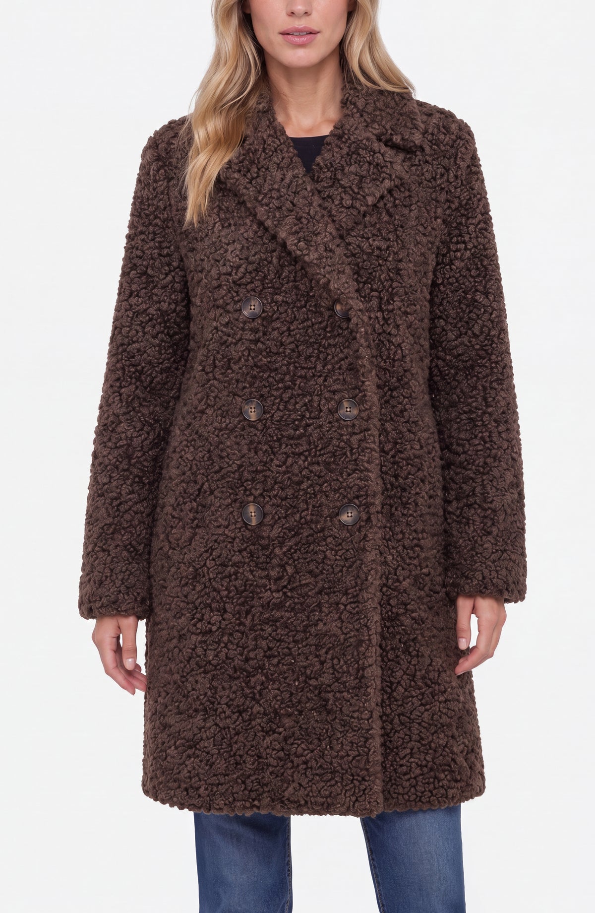 Brown Double Breasted Coat