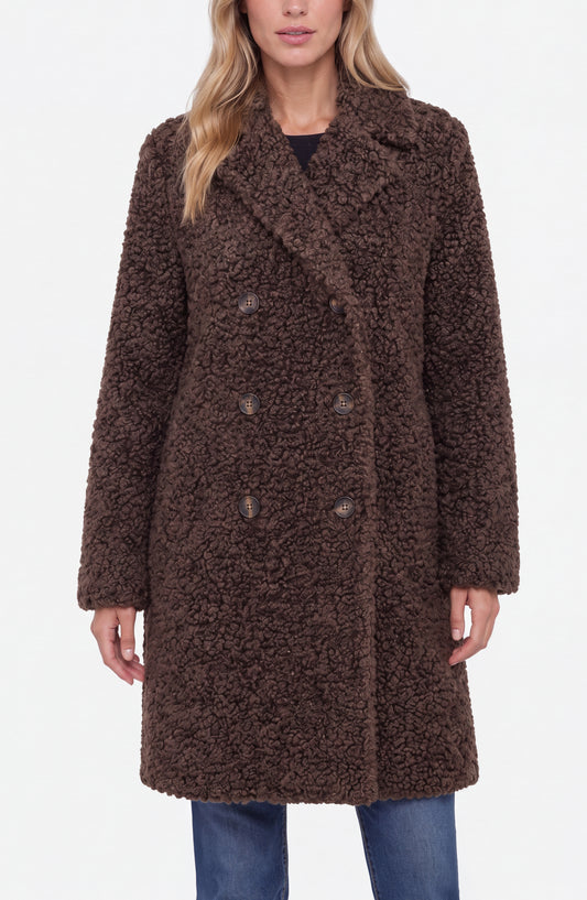 Brown Double Breasted Coat