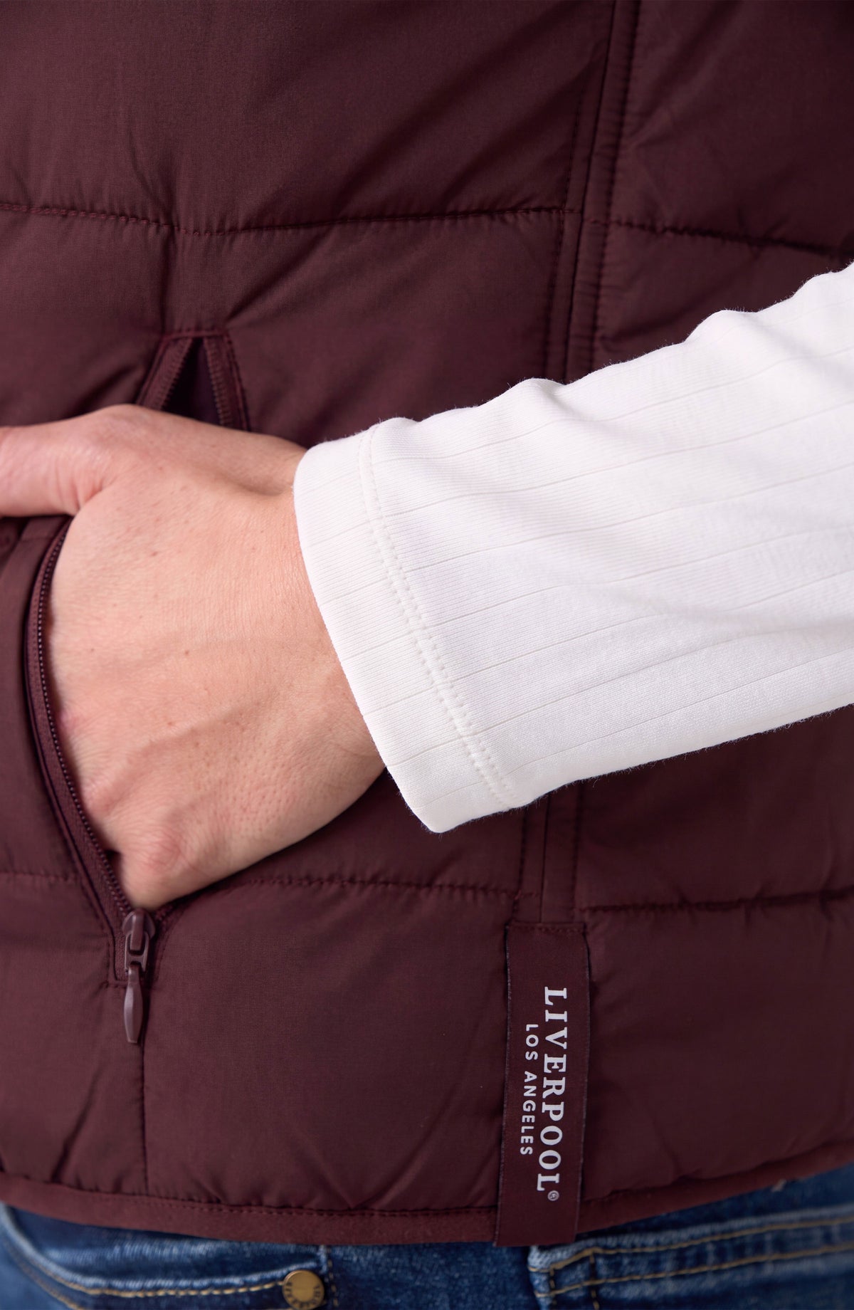 Reversible Zip Front Quilted Sweater Vest