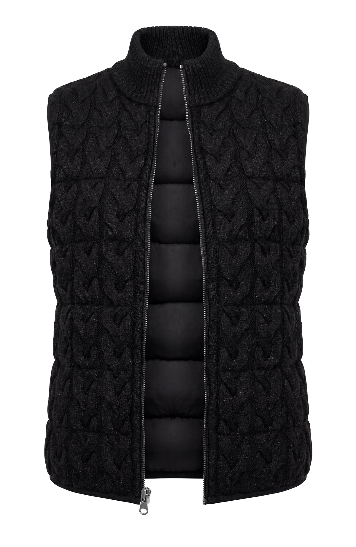 Reversible Zip Front Quilted Sweater Vest