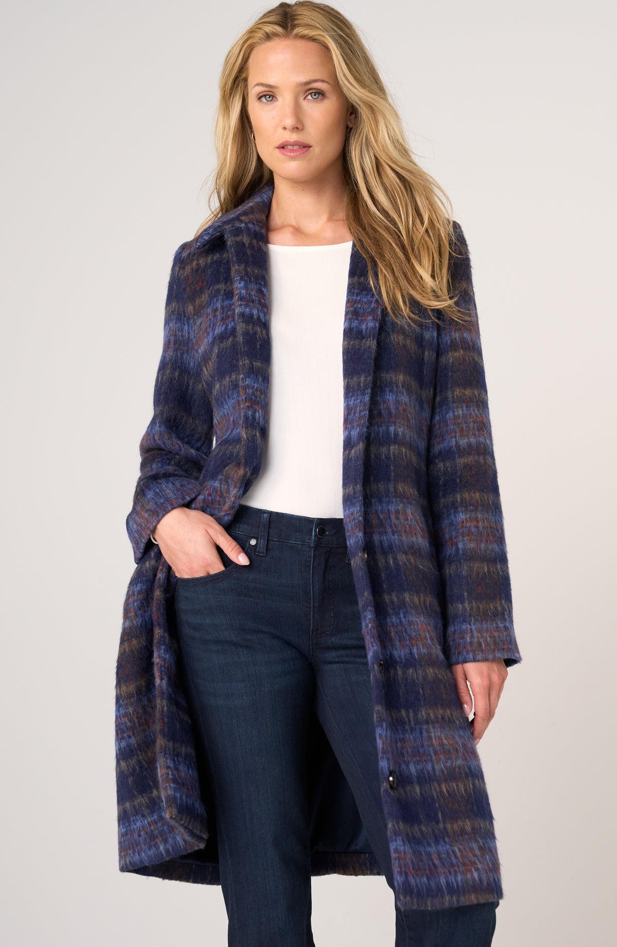 Plaid Swing Coat