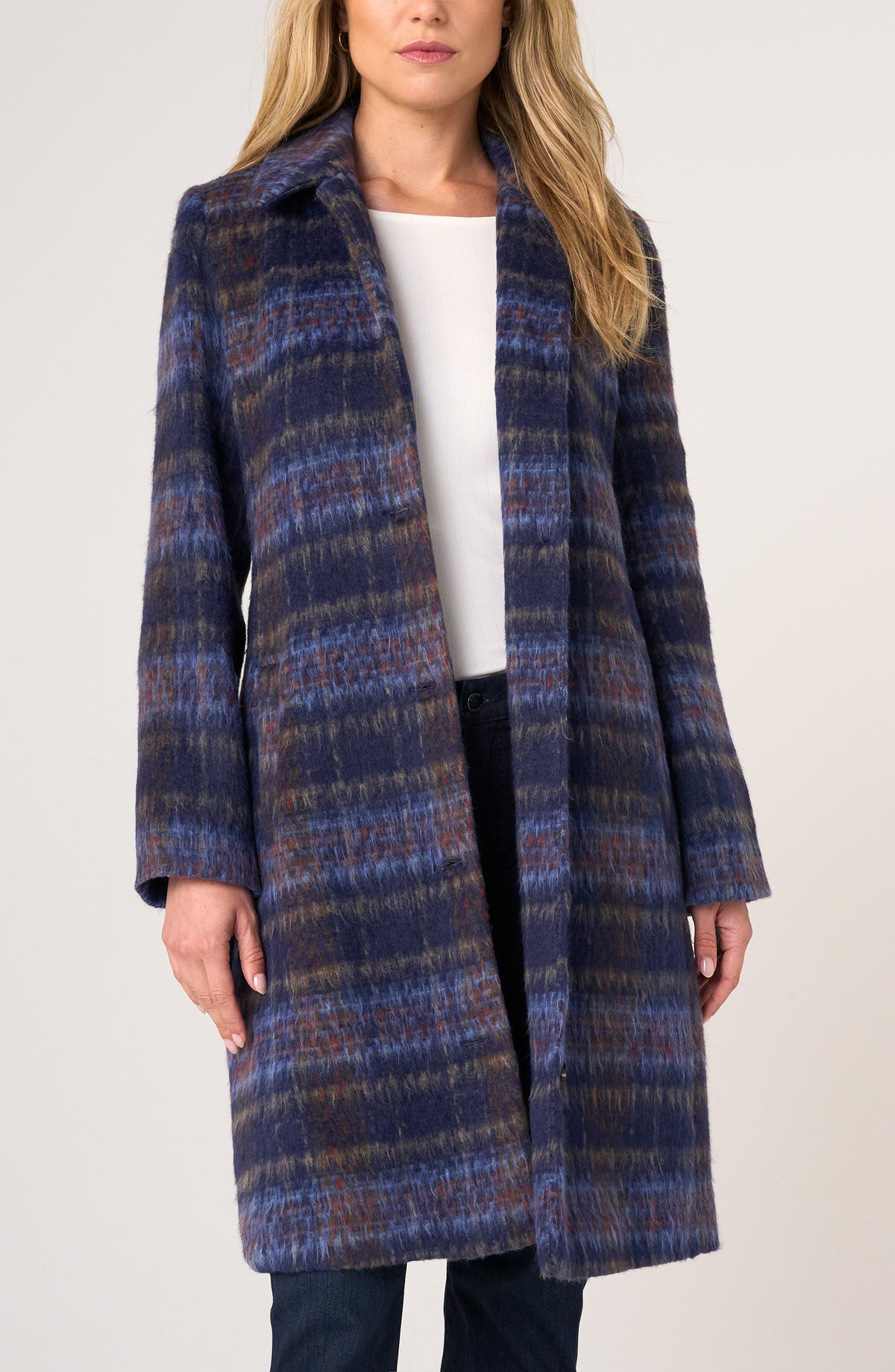 Plaid Swing Coat