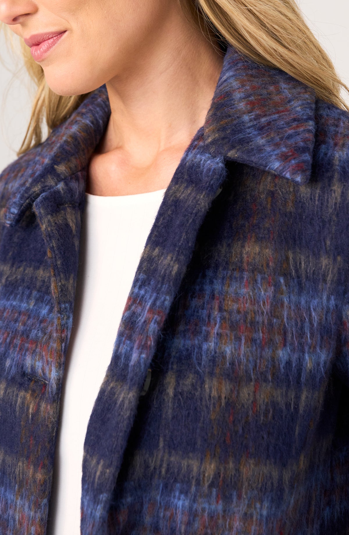 Plaid Swing Coat