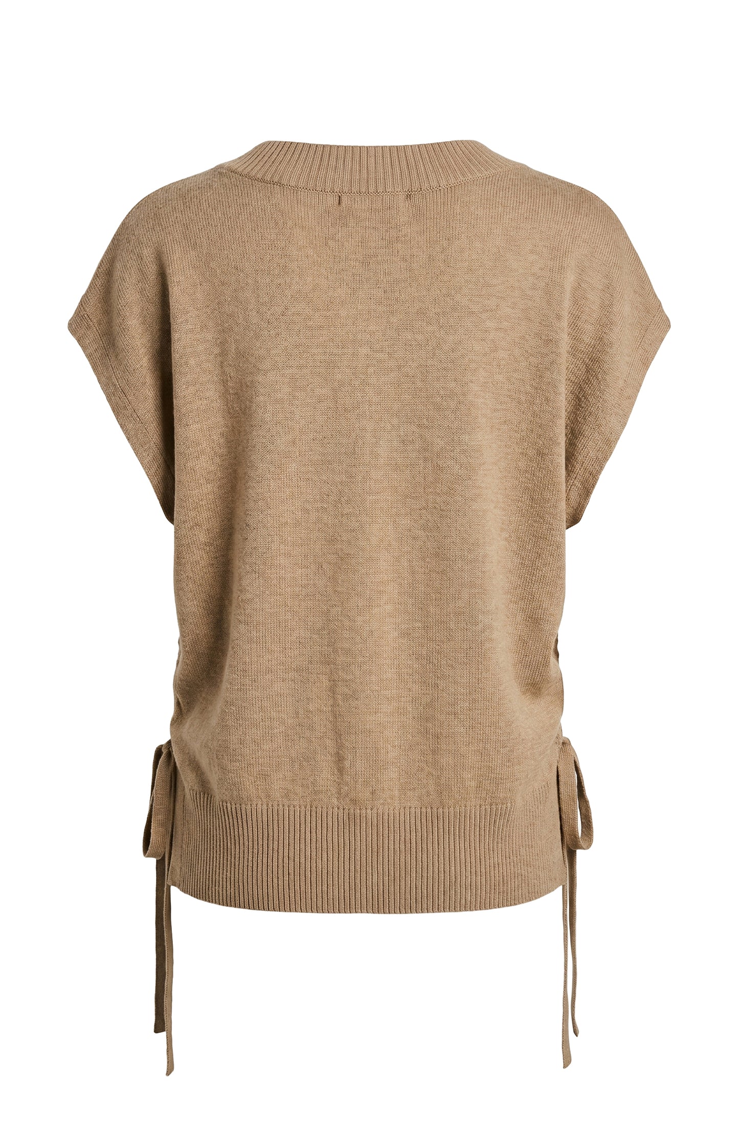 Vneck Dolman Popover Sweater with Ties