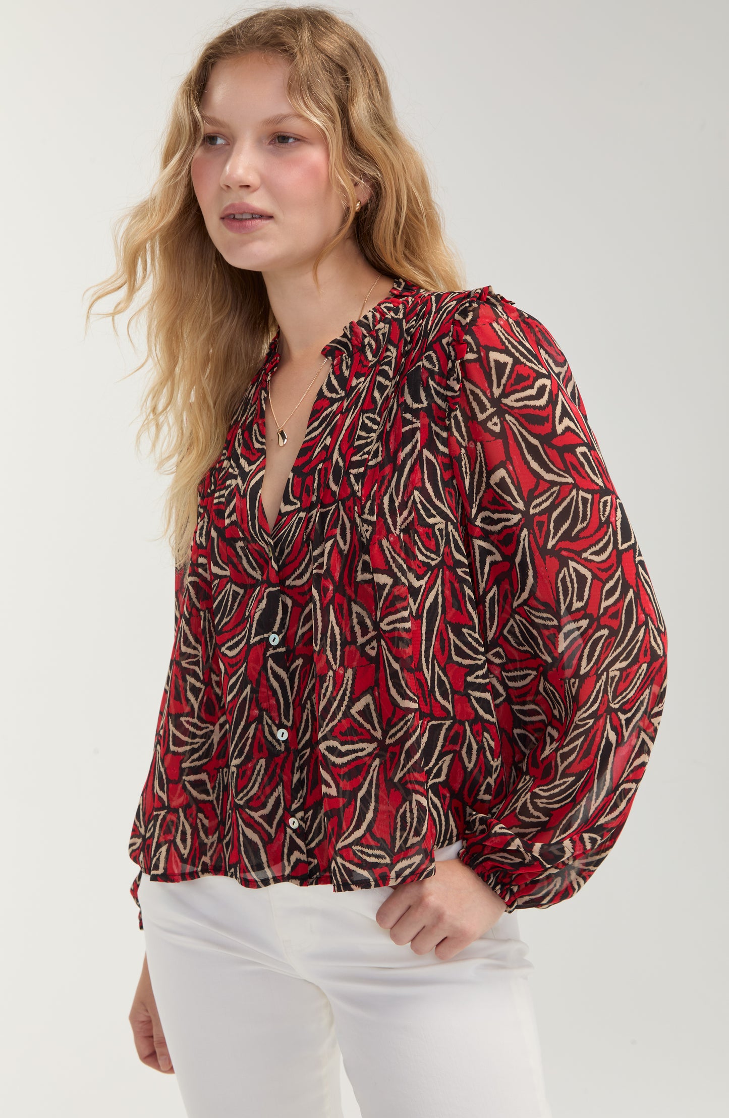 Pintuck Blouse