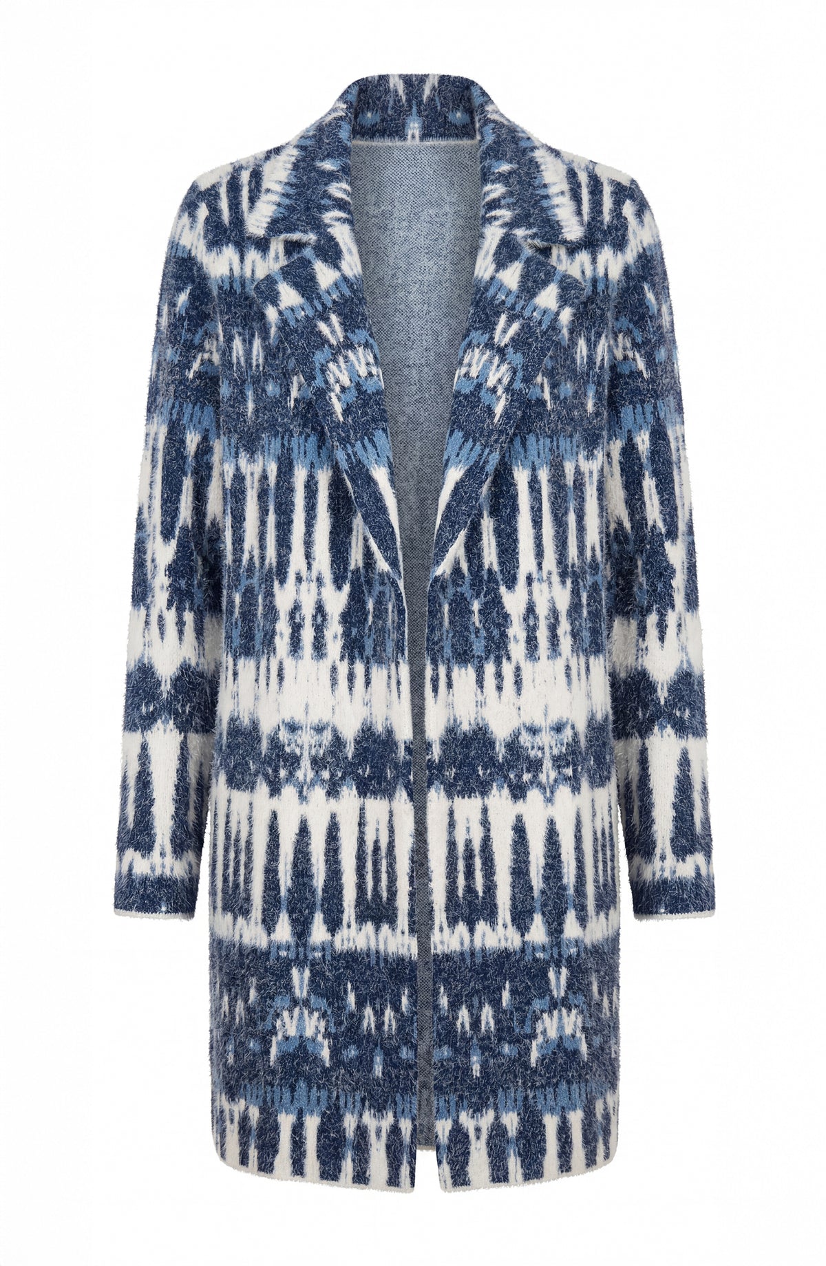 Navy Open Front Sweater