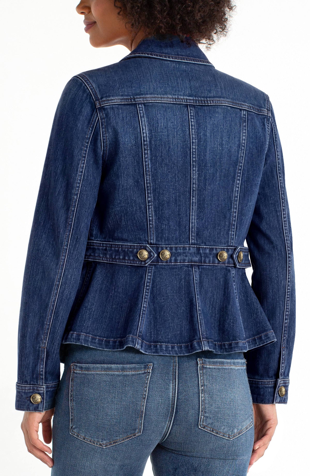 Peplum Jacket with Tab Detail