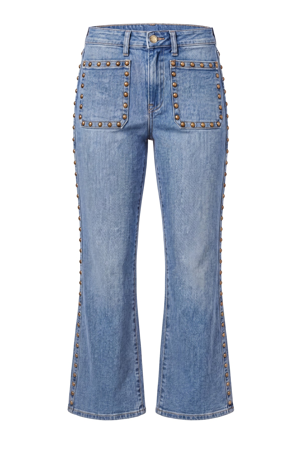 Hannah Flare Patch Pockets Studs