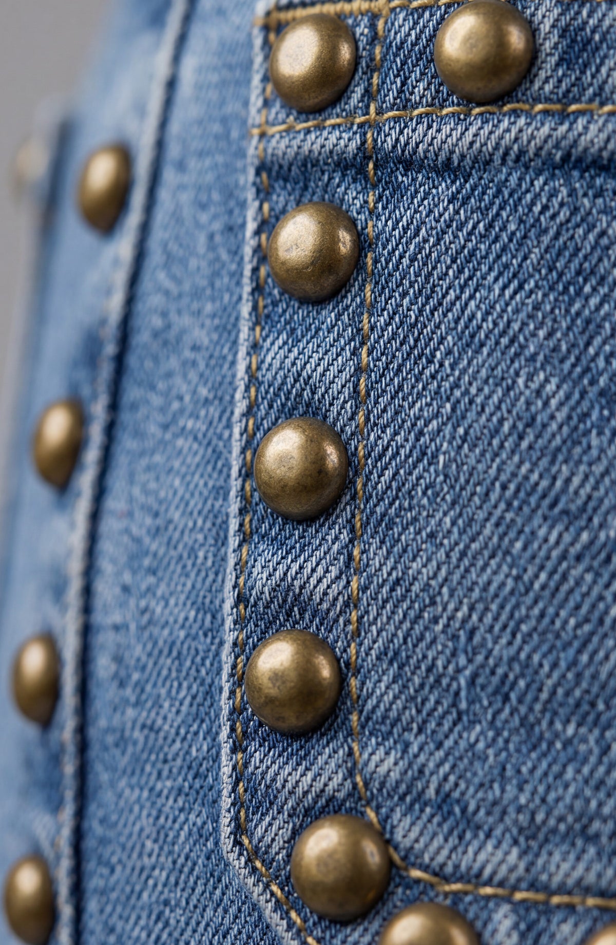 Hannah Flare Patch Pockets Studs