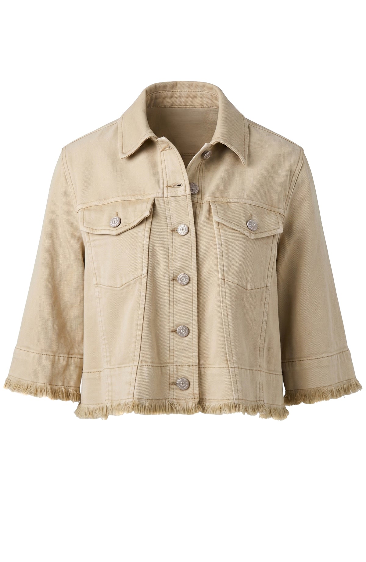 Frayed Flounce Jacket